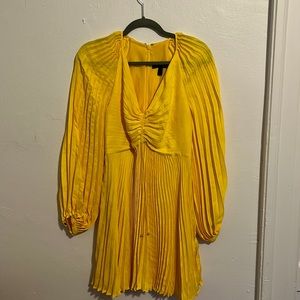Banana Republic “Yellow Umbrel” Mini Dress-Size 4
